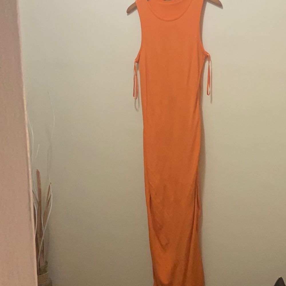 Banana Republic Woman’s Orange Long Dress.
